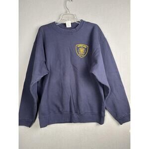 Vintage Newport News Fire Dept Sweater Mens XL Deluxe Crewneck 90s USA